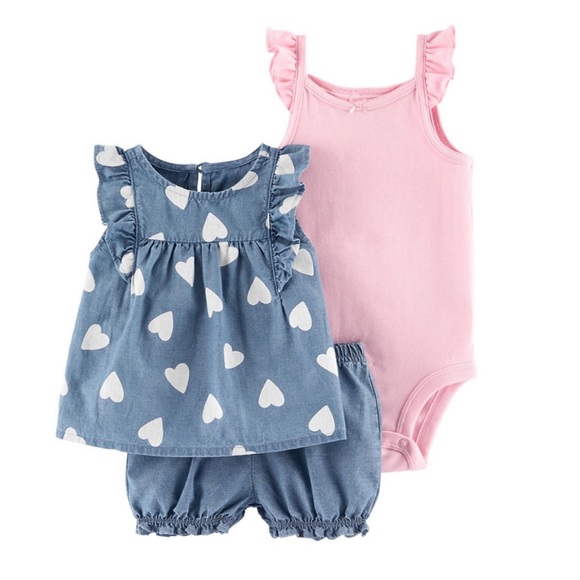 Carter’s  Three Pieces Matching Set Sz 18 Months - Picture 1 of 8